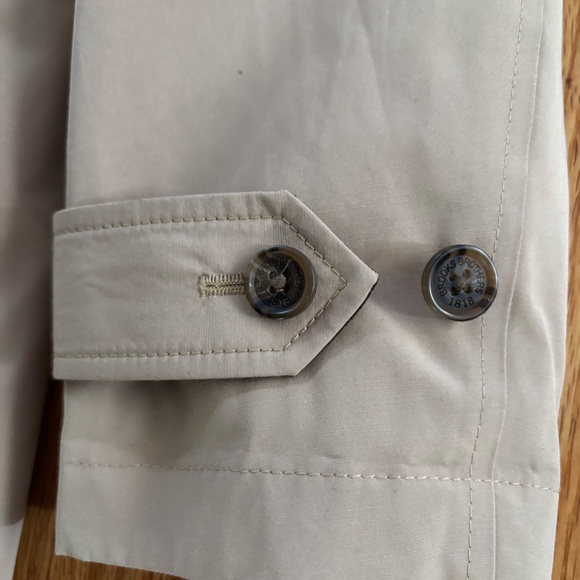 Brooks Brothers Overcoat Men's Sz Medium Beige Cotton Blend Trench Coat Jacket - Picture 9 of 13